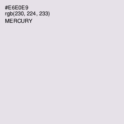 #E6E0E9 - Mercury Color Image