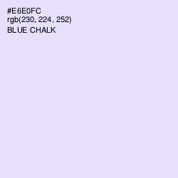 #E6E0FC - Blue Chalk Color Image