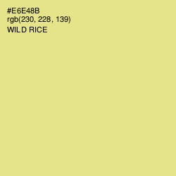 #E6E48B - Wild Rice Color Image