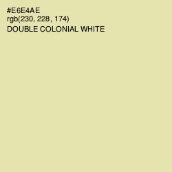 #E6E4AE - Double Colonial White Color Image