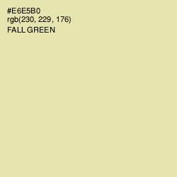 #E6E5B0 - Fall Green Color Image