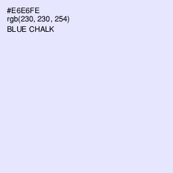 #E6E6FE - Blue Chalk Color Image