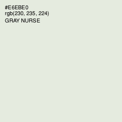 #E6EBE0 - Gray Nurse Color Image