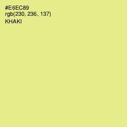 #E6EC89 - Khaki Color Image
