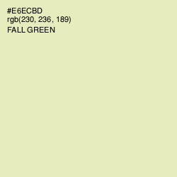 #E6ECBD - Fall Green Color Image