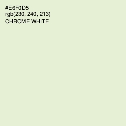 #E6F0D5 - Chrome White Color Image