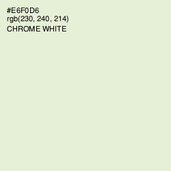 #E6F0D6 - Chrome White Color Image