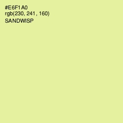 #E6F1A0 - Sandwisp Color Image