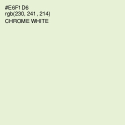 #E6F1D6 - Chrome White Color Image