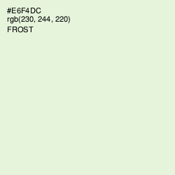 #E6F4DC - Frost Color Image