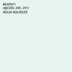 #E6F5F1 - Aqua Squeeze Color Image