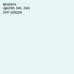 #E6F6F4 - Off Green Color Image