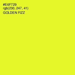 #E6F729 - Golden Fizz Color Image