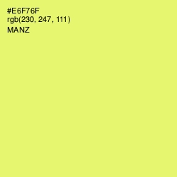 #E6F76F - Manz Color Image