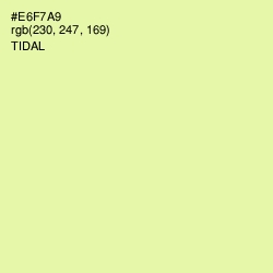 #E6F7A9 - Tidal Color Image
