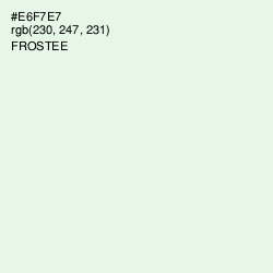 #E6F7E7 - Frostee Color Image
