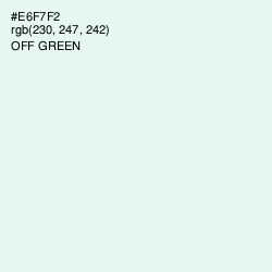 #E6F7F2 - Off Green Color Image