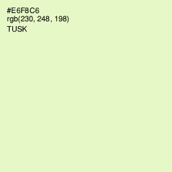 #E6F8C6 - Tusk Color Image