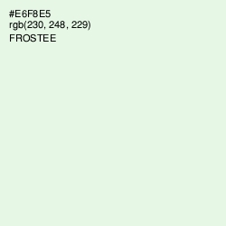 #E6F8E5 - Frostee Color Image