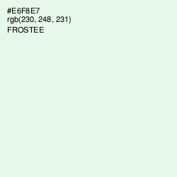 #E6F8E7 - Frostee Color Image