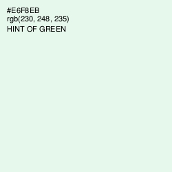 #E6F8EB - Hint of Green Color Image