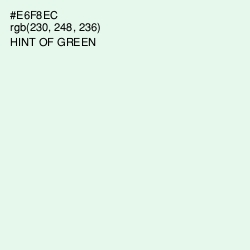 #E6F8EC - Hint of Green Color Image