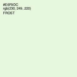 #E6F9DC - Frost Color Image