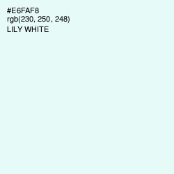 #E6FAF8 - Lily White Color Image