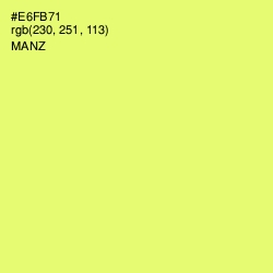 #E6FB71 - Manz Color Image