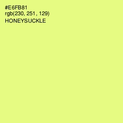 #E6FB81 - Honeysuckle Color Image