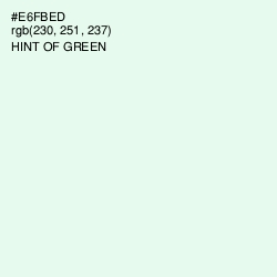 #E6FBED - Hint of Green Color Image