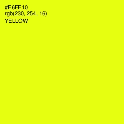 #E6FE10 - Yellow Color Image