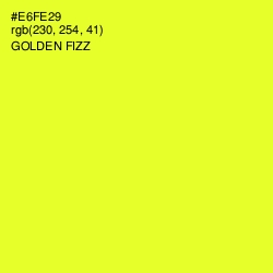 #E6FE29 - Golden Fizz Color Image