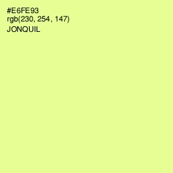 #E6FE93 - Jonquil Color Image