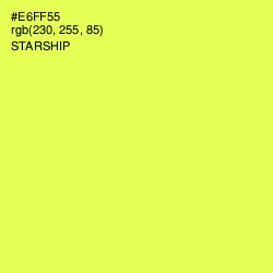 #E6FF55 - Starship Color Image