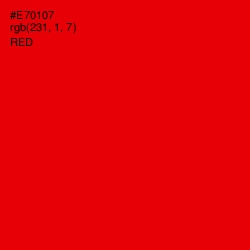 #E70107 - Red Color Image