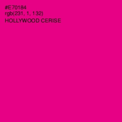 #E70184 - Hollywood Cerise Color Image