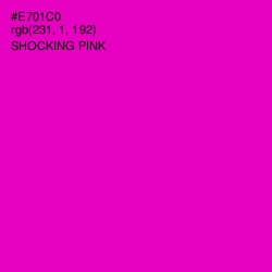 #E701C0 - Shocking Pink Color Image