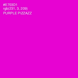 #E703D1 - Purple Pizzazz Color Image