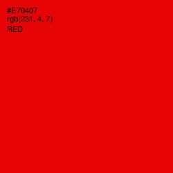 #E70407 - Red Color Image