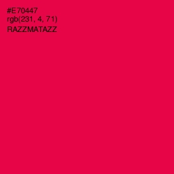 #E70447 - Razzmatazz Color Image