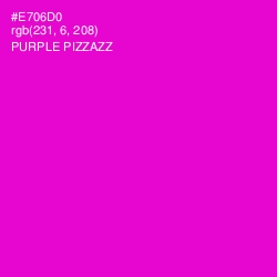 #E706D0 - Purple Pizzazz Color Image