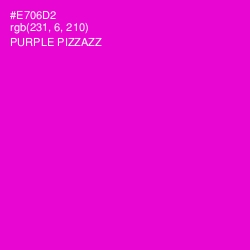 #E706D2 - Purple Pizzazz Color Image