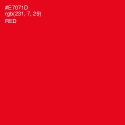 #E7071D - Red Color Image