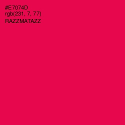 #E7074D - Razzmatazz Color Image