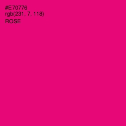 #E70776 - Rose Color Image