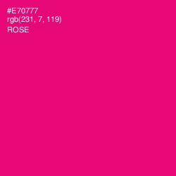 #E70777 - Rose Color Image
