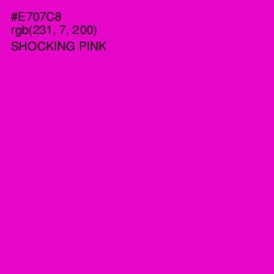 #E707C8 - Shocking Pink Color Image