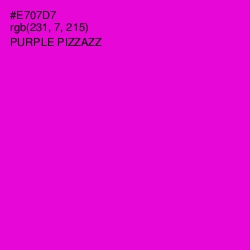 #E707D7 - Purple Pizzazz Color Image