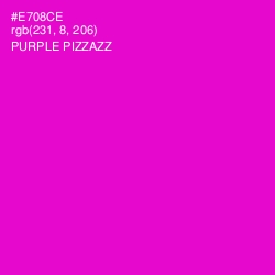 #E708CE - Purple Pizzazz Color Image